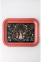 Hermia EE1619A Bandeja de Metal Plata 23.3 x 30.7 cm Decoración Hogar